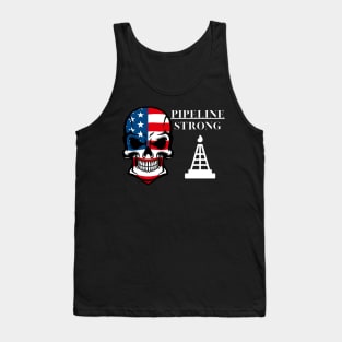 American Flag Pipeline Strong Tank Top